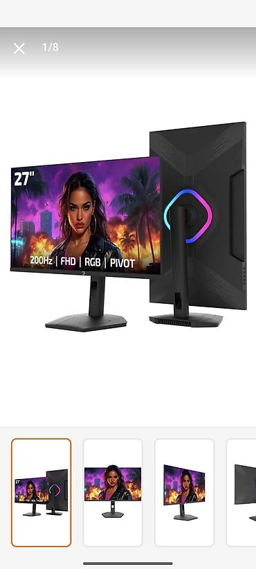 asus tuf dash: Monitor : Game Power Linus L40 RGB 27 inch 200 Hz VA FHD(1920x1080) — 1