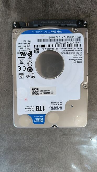 мини ноутбук: Накопитель, Б/у, Western Digital (WD), HDD, 1 ТБ, 2.5", Для ноутбука