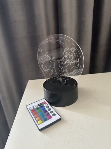 чехлы аниме: Светильник Сейлор Мун аниме 3D светодиодный лапма работает отлично