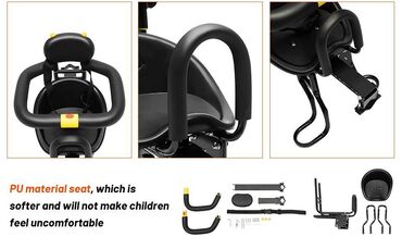 Dodaci za bicikl: Dečije sedište za bicikl – prednji nosač - Namenjeno za uzrast od 8 — 2