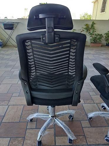 Ofis mebeli: Erqonomik ofis kreslosu - Rəng: qara - Baş dayağı: hündürlüyü — 2
