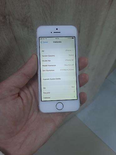 iphone 8 plus irsad electronics: IPhone SE, 16 GB, Ağ, Barmaq izi — 5