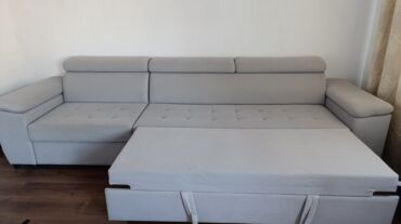 Прямые диваны: Прямой диван с длинными подлокотниками и регулируемыми подголовниками — 5