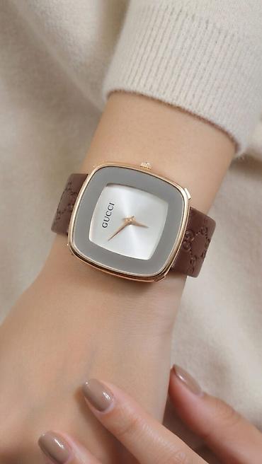 apple saat: Yeni, Qol saatı, Gucci, rəng - Qəhvəyi — 3