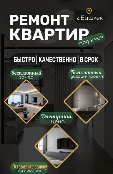 Ремонт под ключ: Ремонт под ключ | Офисы, Квартиры, Дома Больше 6 лет опыта