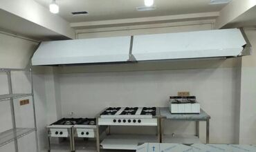 Restoran mebeli: Peşəkar mətbəx avadanlıqları paketi - Sənaye tipli aspirasiya sistemi