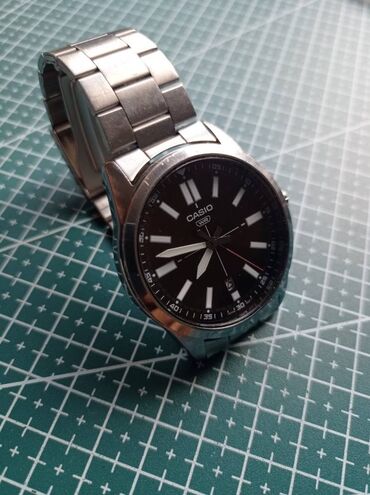 женские часы со стразами: Классические часы часы, Casio, Водонепроницаемые, Мужские, Б/у