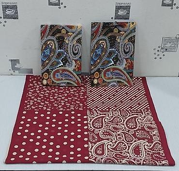Qadın geyimləri: Şərf buta naxışları ilə, Bordo rəngli şal – paisley və xallı — 3