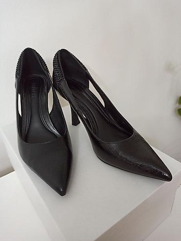 polovna oprema za grooming: Prelepe crne Catwalk salonke sa cirkonima - Br. 39 (gazište 25cm) — 9