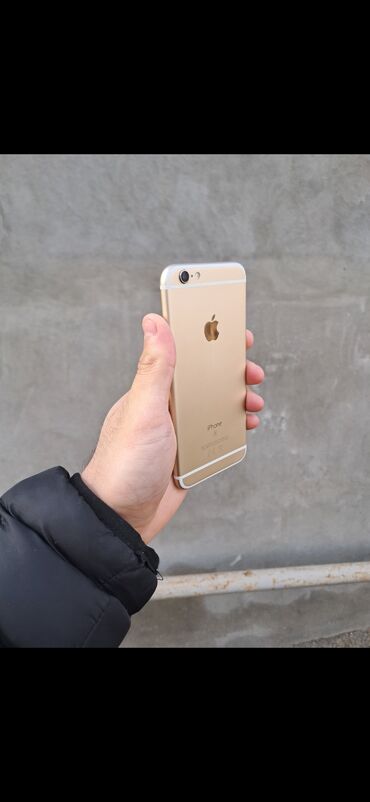 telefonlar gence: IPhone 6s, 64 GB, Matte Gold, Qırıq