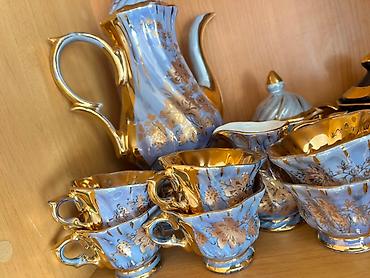 çay servis: Çay dəsti, rəng - Mavi, Farfor, 6 nəfərlik — 2