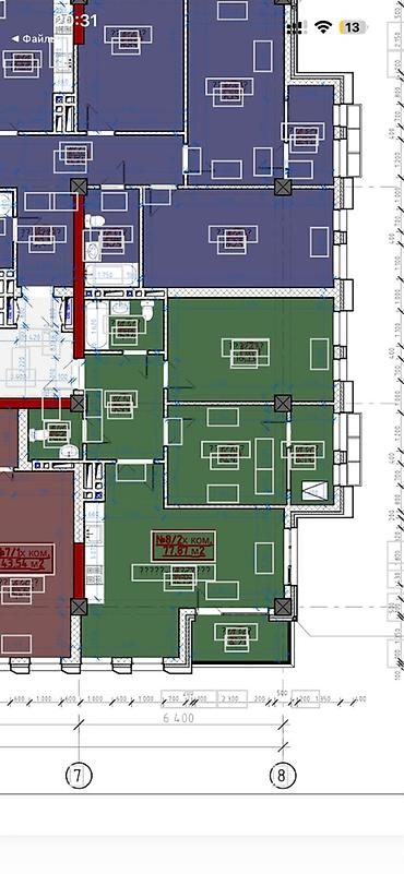 ройон восток: 2 комнаты, 77 м², Тунгуч мкр Элитка, 14 этаж, ПСО (под самоотделку) — 2