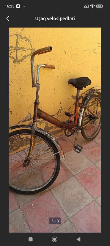 24 velosiped satilir: İşlənmiş İki təkərli Uşaq velosipedi 24", Ünvandan götürmə