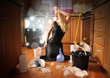 уборка кухни: Уборка помещений