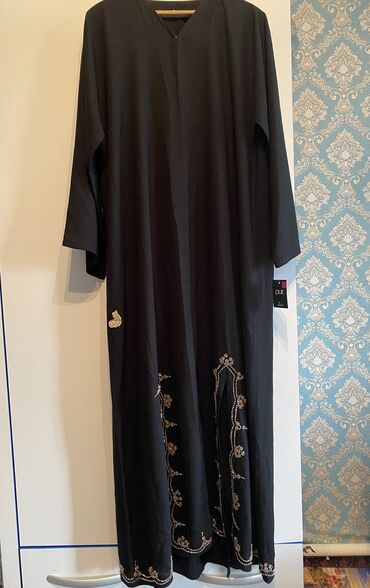 платье абая: Повседневное платье, ОАЭ, Лето, Длинная модель, Шелк, M (EU 38)