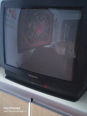 hitachi холодильник бишкек: Телевизор Hitachi Color TV CMT2191(Япония)Рабочий Диагональ экрана 52