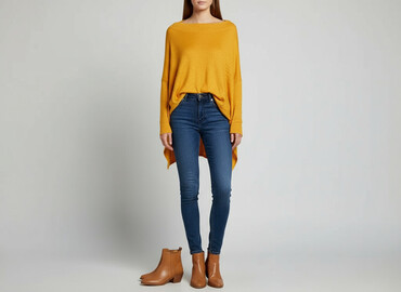 sweter monki: Sweter damski, rozmiar One size
