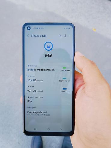 Samsung Galaxy A21S, 32 GB, rəng - Mavi, İki sim kartlı lalafo.az -da Samsung Galaxy A21S, 32 GB, rəng - Mavi, İki sim kartlı