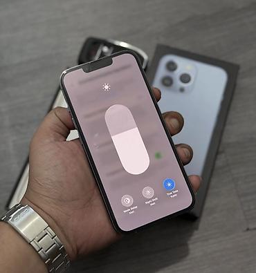 satılan telefonlar: IPhone 13 Pro, 128 GB, Sierra Blue, Zəmanət, Simsiz şarj, Face ID — 2