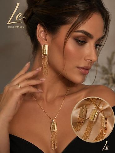 qızıl zinət eşyaları: Dəstə daxildir: Sırğa, Cartier, Sarı qızıl — 1