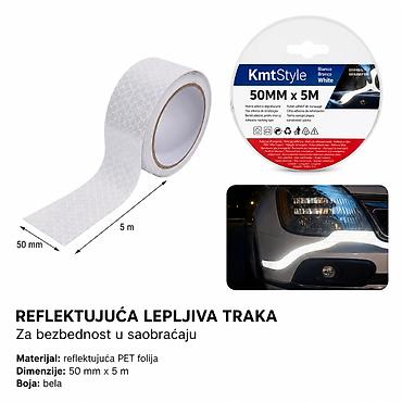 KMT Reflektujuća traka upozorenja – bela (Kmt Style) Opis: -