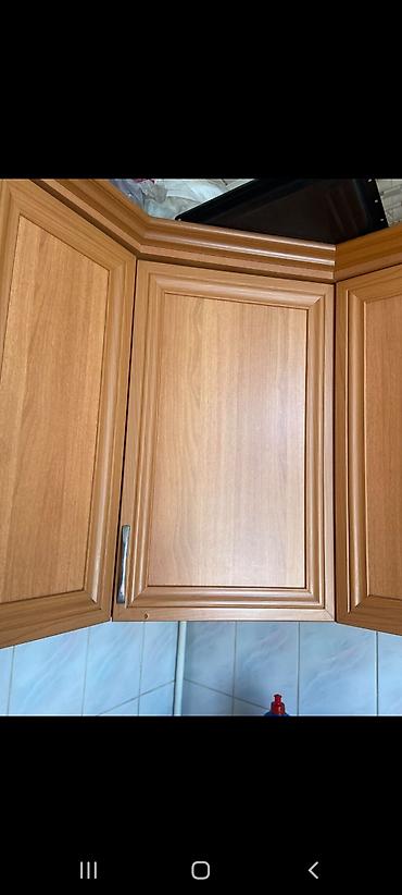 mətbəx dəsti: Mətbəx taç dəst mebeli dəsti - Material: ağac fakturalı MDF/LDSP — 3