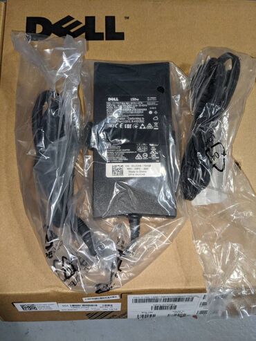 адаптер для унитаза: Dell 130 watt original yeni adapter, istifade edilmeyib, paketdedir