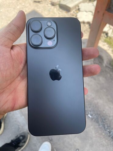 Apple iPhone: IPhone 15 Pro Max, Б/у, 256 ГБ, Black Titanium, Зарядное устройство, Чехол, Кабель, 99 %