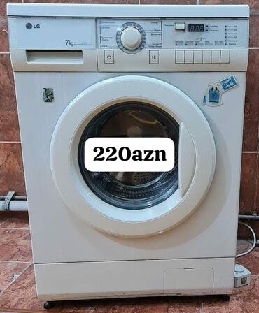 Paltaryuyan maşınlar: Paltaryuyan maşın LG, 7 kq, İşlənmiş, Avtomat, Qurutma var, Ünvandan götürmə, Ödənişli çatdırılma