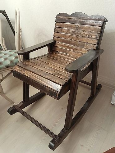 taxta yellencekler: Taxta yelləncək kreslo Кресло-качалка самодельная. - Material: möhkəm — 2