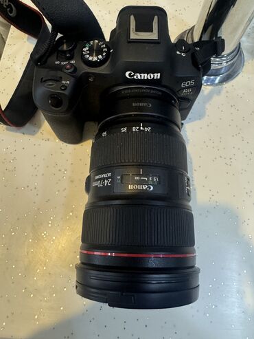 Fotokameralar: Canon R6 Mark 2 İdeal veziyyetdedi heç bir problemi yoxdu harda