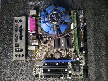 ремонт ноутбуков в бишкеке: Материнская плата, Б/у, MSI, LGA775, Micro-ATX, Для ПК