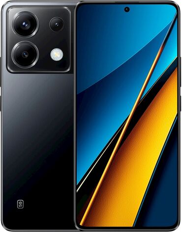 kredite telefon: Poco X6, 256 GB, rəng - Qara, Sənədlərlə, Zəmanət, Barmaq izi