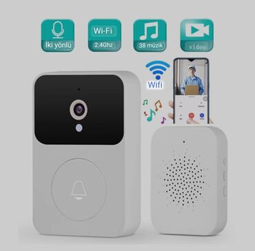 mini camera wifi baku: Wifi domafon telefonla müşahidə batareya hem zaryatkayla usb le