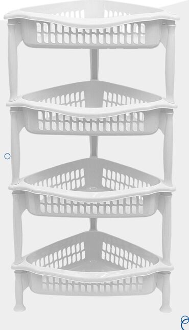 Другое оборудование для бизнеса: Продаю этажерку пластиковую б/у в отличном сосотоянии. Цвет белый