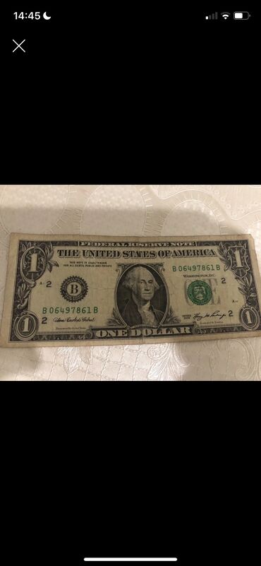 1 dolar 2006 ciriqi yoxdu super veziyetdedir real alicilar zen etsin