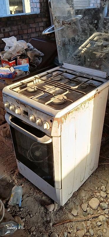 газ ордок: Газовая печь, Beko, Б/у, Напольная, цвет - Белый — 2