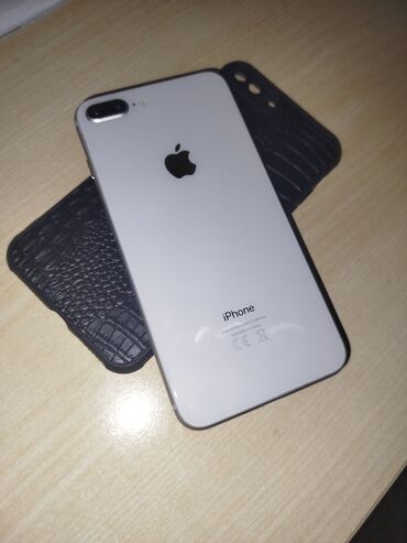 Apple iPhone: IPhone 8 Plus, Б/у, 64 ГБ, White Titanium, Чехол, 100 %