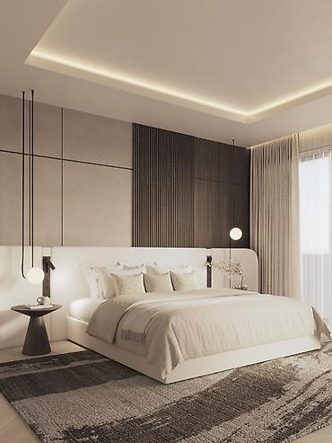 Фасадные 3D панели: Настенные декоративные панели и ТВ-зоны под ключ - Современные — 11