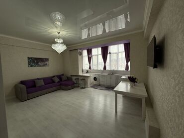 жибек жолу дом: 2 комнаты, 77 м², Элитка, 8 этаж, Евроремонт