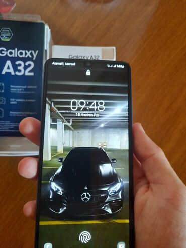 samsunq j4: Samsung Galaxy A32, 64 GB, rəng - Çəhrayı, Sensor, Barmaq izi, İki sim kartlı