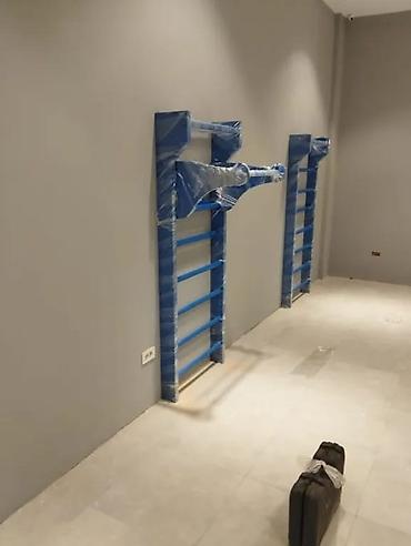 burus: İdman üçün taxta İsveç divarları (turnik-lestənka) - Material — 7