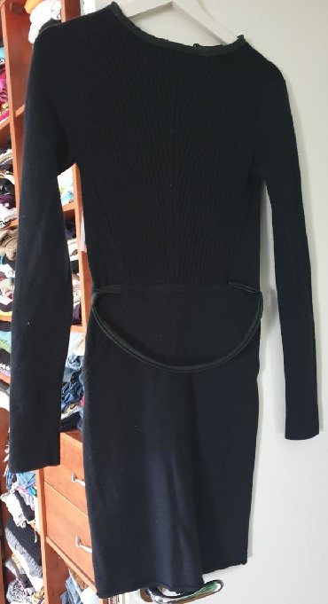 Haljine: Diane von Furstenberg - DVF original crna zimska haljina sa detaljima — 9
