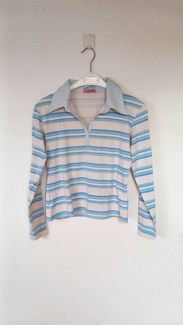 Women's T-shirts and tops: L (EU 40), Polyester, Stripes, color - Multicolored