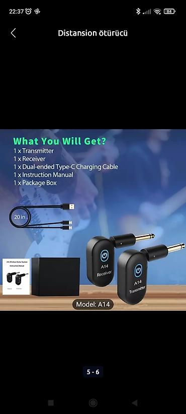 kabelsiz: Yeni Simsiz (Bluetooth) Mikrofon Ünvandan götürmə — 5