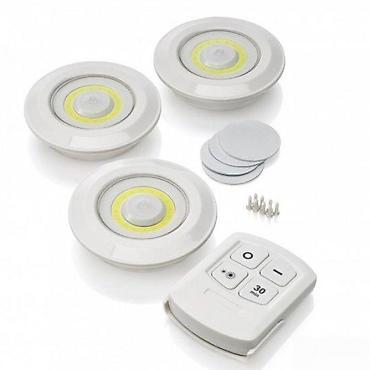 polica sa led rasvetom: 3 LED LAMPE - SET - DALJINSKE LAMPE | Led svetla koja osvetljavaju — 1