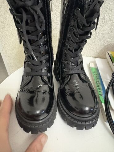 cat обувь: Детские сапоги натуральная кожа для девочек новый производство