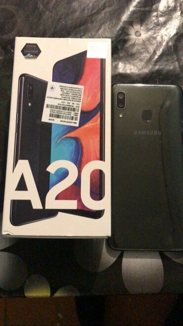 samsung a 50 qiyməti: Samsung A20, 2 GB, цвет - Черный, Сенсорный, Две SIM карты