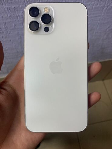 Apple iPhone: IPhone 12 Pro, Б/у, 128 ГБ, Белый, Защитное стекло, Чехол, 89 %