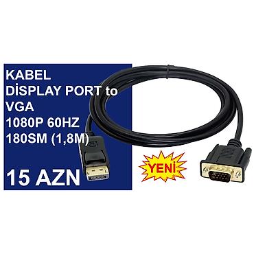 kompüter barter: Display Port Kabellər ⭐Type-C (USB-C) to Display Port 1.2vers 1,8m 4K — 6